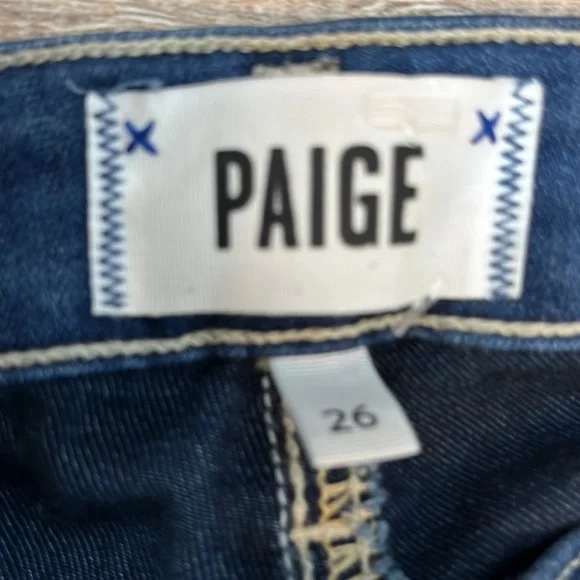 Paige jeans darker denim hoxton ankle stretchy skinny jeans 26 - Picture 6 of 15